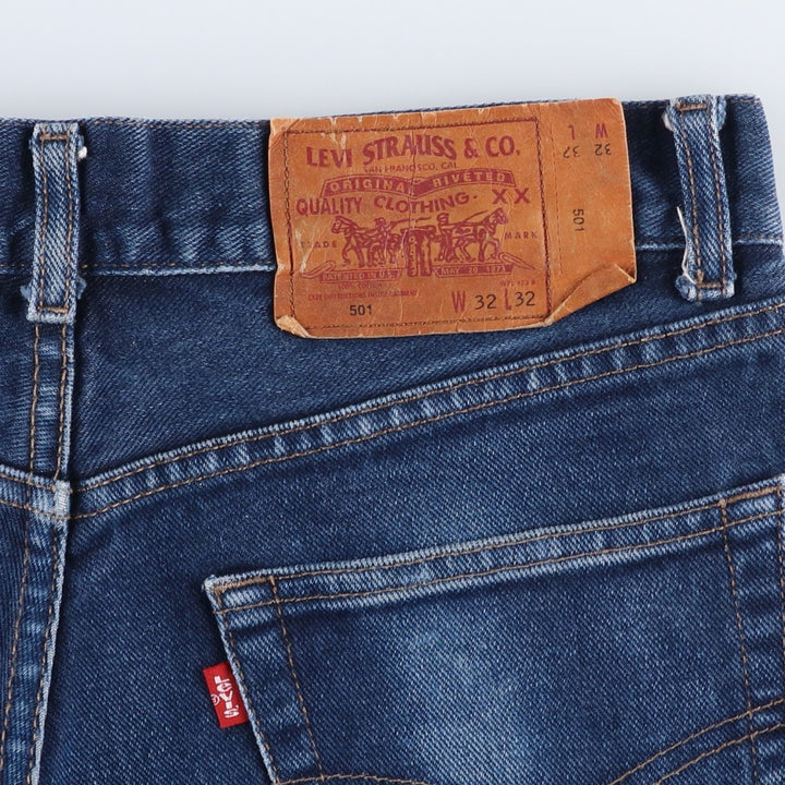 90'S Levi's 501-0114 Straight Denim Pants Made in USA Men's W31 Vintage cotton blue type Vintage Second Hand