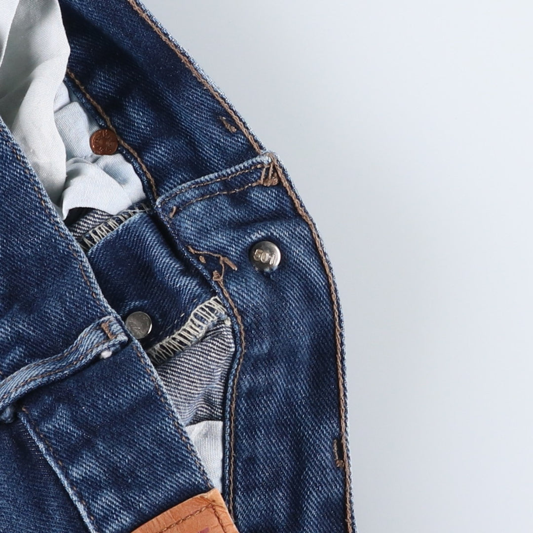 90'S Levi's 501-0114 Straight Denim Pants Made in USA Men's W31 Vintage cotton blue type Vintage Second Hand