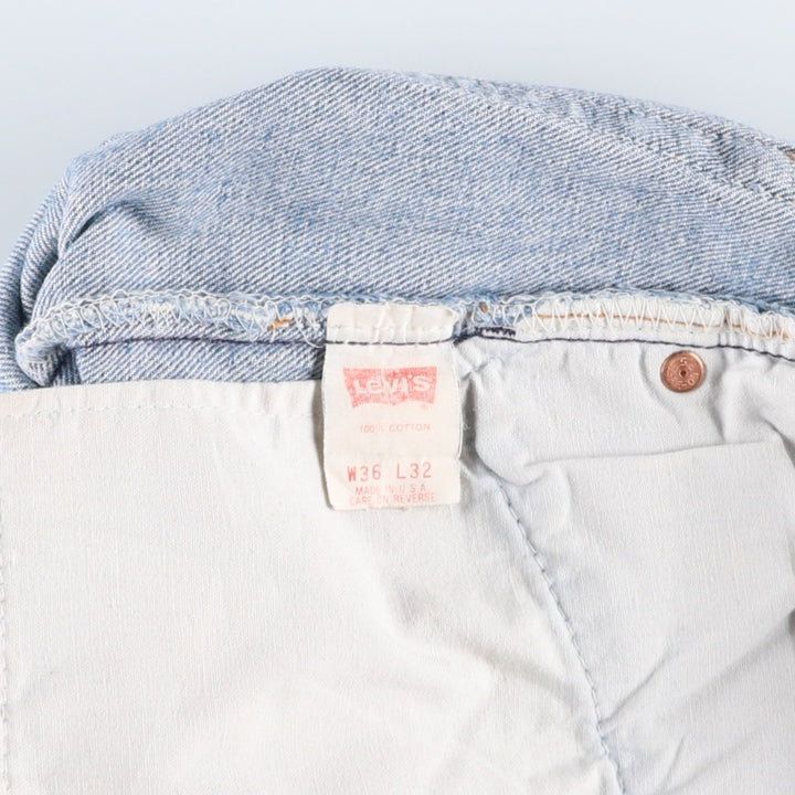90'S Levi's 501-0115 Straight Denim Pants Made in USA Men's W35 Vintage cotton blue type Vintage Second Hand