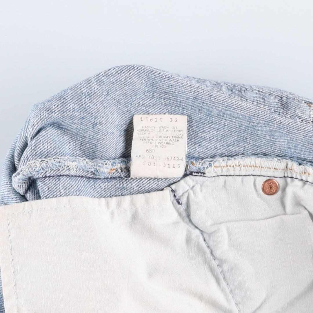 90'S Levi's 501-0115 Straight Denim Pants Made in USA Men's W35 Vintage cotton blue type Vintage Second Hand
