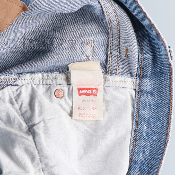 1990'S Levi's 501-5900 Straight Denim Pants, Made in USA, Men's Size W31 (approx.), Vintage cotton blue type Vintage Second Hand