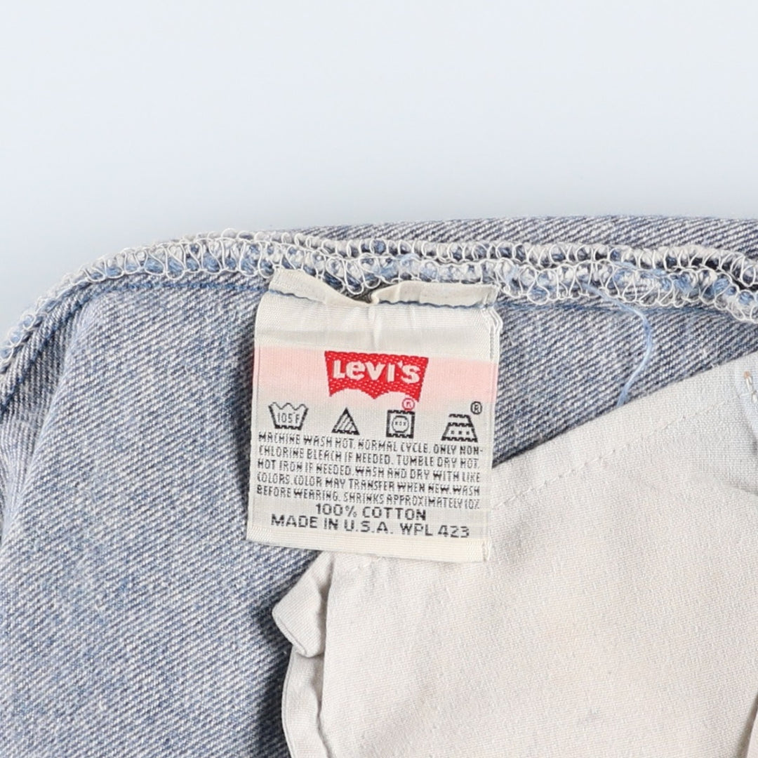 90'S Levi's 501-0000 Straight Denim Pants Made in USA Men's W34 Vintage cotton blue type Vintage Second Hand