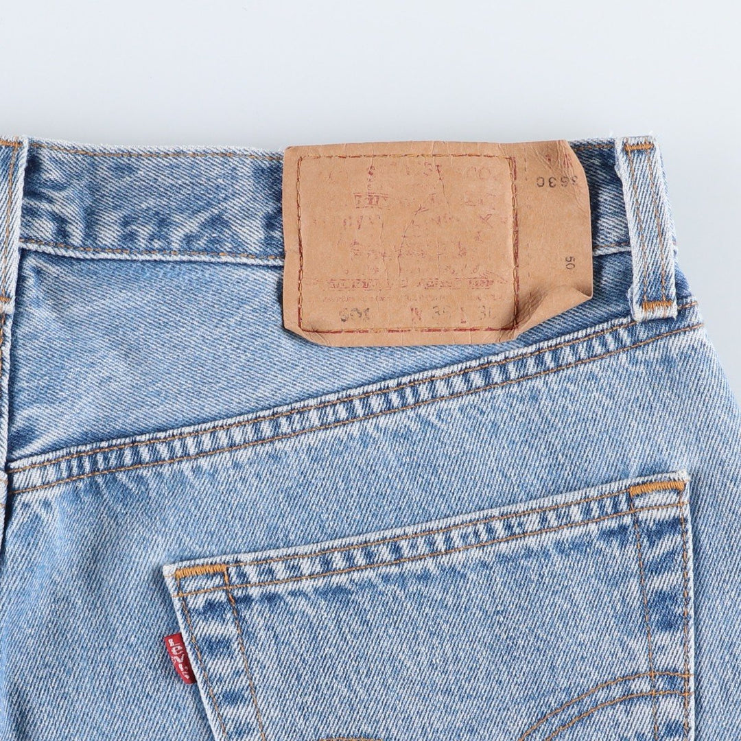90'S Levi's 501-0193 Straight Denim Pants, Made in USA, Men's, Size 35, Vintage cotton blue type Vintage Second Hand