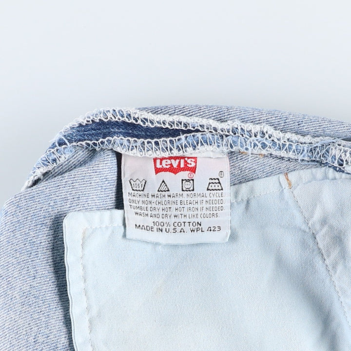 90'S Levi's 501-0193 Straight Denim Pants, Made in USA, Men's, Size 35, Vintage cotton blue type Vintage Second Hand