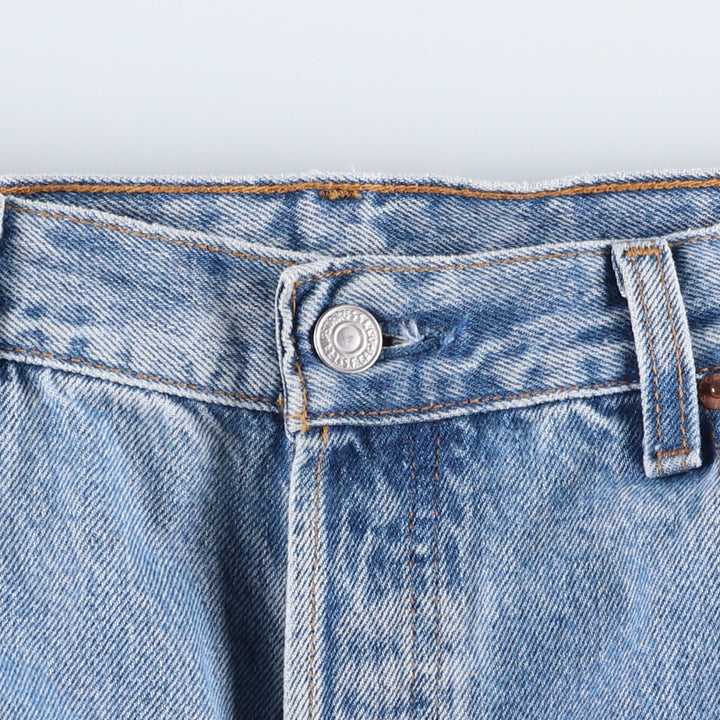 90'S Levi's 501-0193 Straight Denim Pants, Made in USA, Men's, Size 35, Vintage cotton blue type Vintage Second Hand