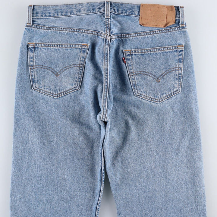 90'S Levi's 501-0193 Straight Denim Pants, Made in USA, Men's, Size 35, Vintage cotton blue type Vintage Second Hand
