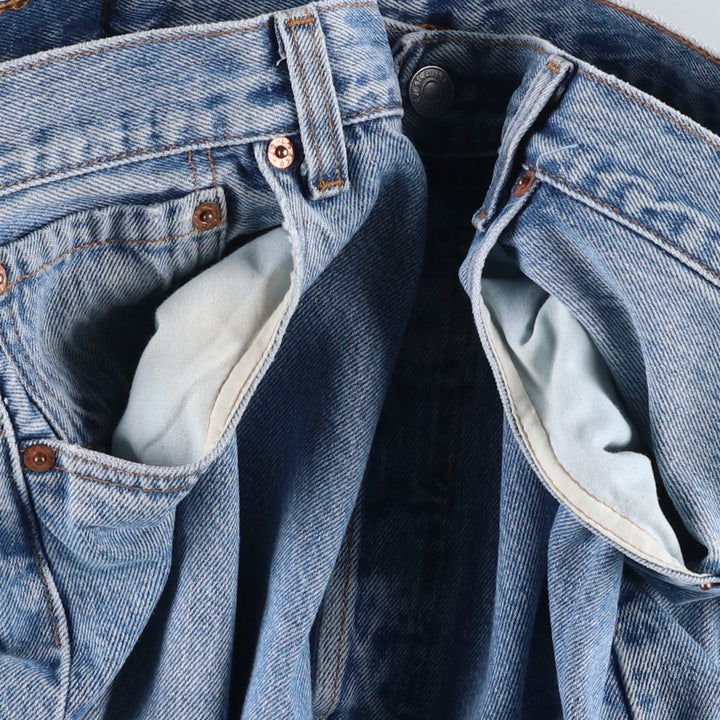 90'S Levi's 501-0193 Straight Denim Pants, Made in USA, Men's, Size 35, Vintage cotton blue type Vintage Second Hand