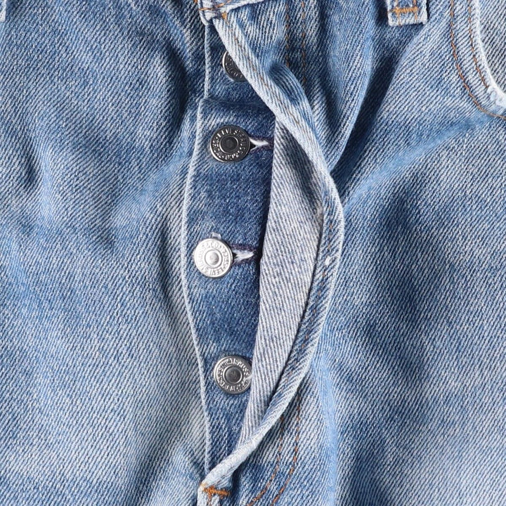 Levi's 501 straight denim pants for men, size W34 unclear blue type Vintage Second Hand