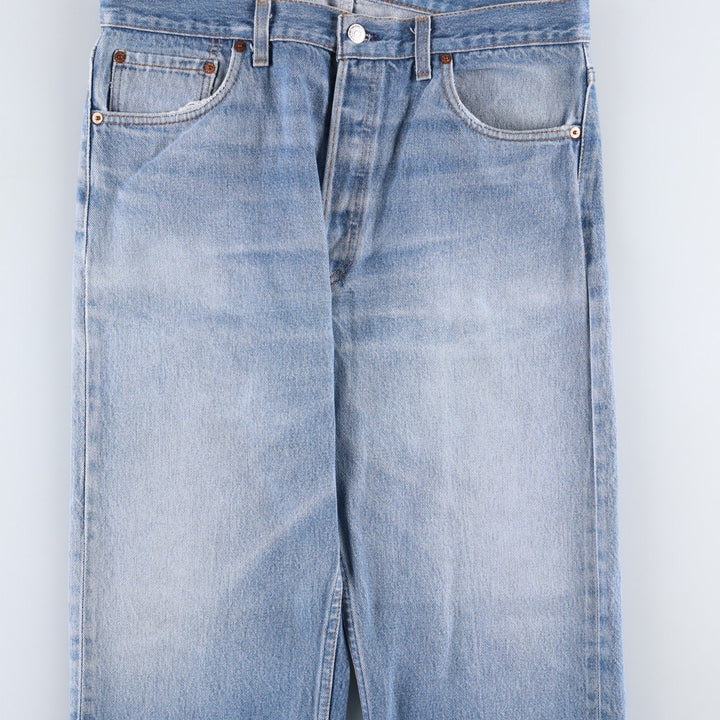 Levi's 501 straight denim pants for men, size W34 unclear blue type Vintage Second Hand