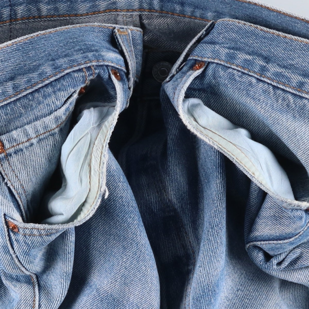 Levi's 501 straight denim pants for men, size W34 unclear blue type Vintage Second Hand