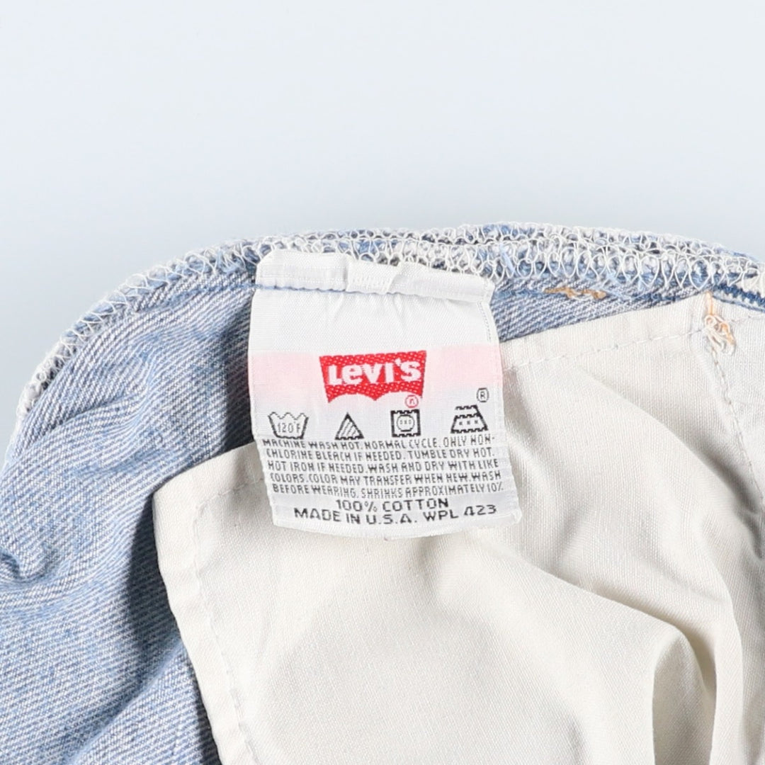 90'S Levi's 501-0000 Straight Denim Pants Made in USA Men's W30 Vintage cotton blue type Vintage Second Hand
