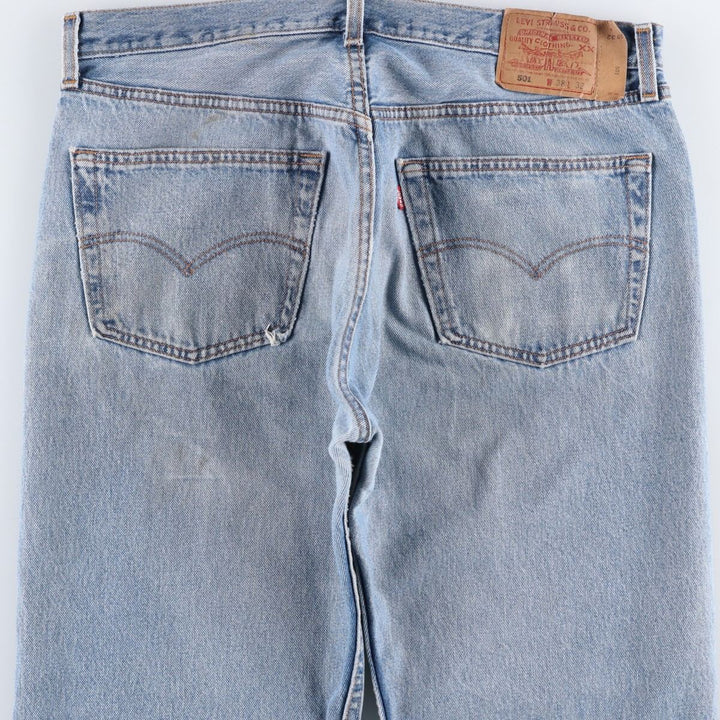 2000'S Levi's 501-0193 Straight Denim Pants, Made in USA, Men's Size W37 (approx.) cotton blue type Vintage Second Hand