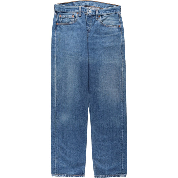 2000'S Levi's 501-0115 Straight Denim Pants, Made in USA, Men's Size W31 (approx.) cotton blue type Vintage Second Hand