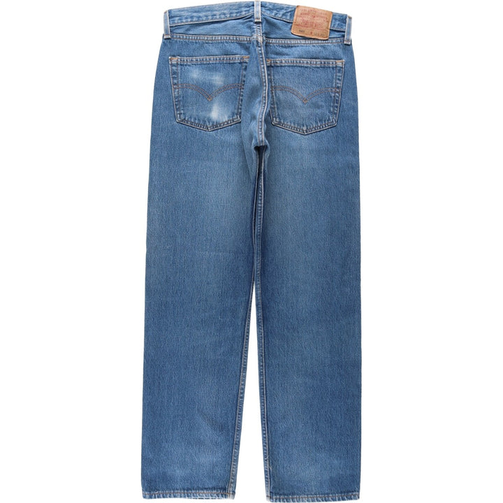 2000'S Levi's 501-0115 Straight Denim Pants, Made in USA, Men's Size W31 (approx.) cotton blue type Vintage Second Hand