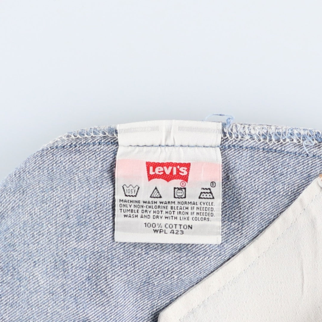 2000'S Levi's 501-0115 Straight Denim Pants, Made in USA, Men's Size W31 (approx.) cotton blue type Vintage Second Hand