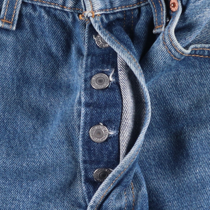 2000'S Levi's 501-0115 Straight Denim Pants, Made in USA, Men's Size W31 (approx.) cotton blue type Vintage Second Hand