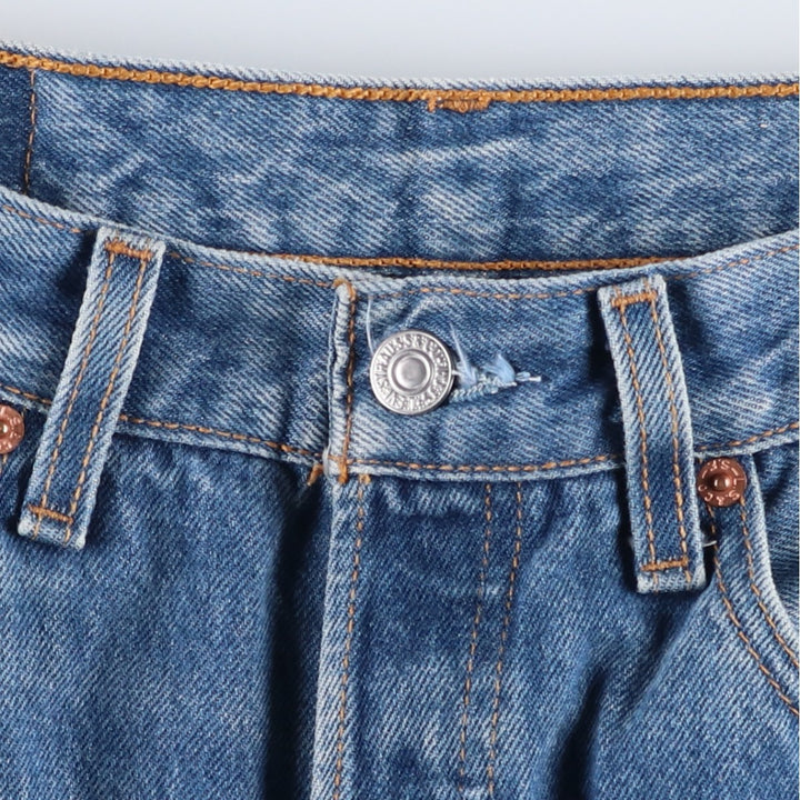 2000'S Levi's 501-0115 Straight Denim Pants, Made in USA, Men's Size W31 (approx.) cotton blue type Vintage Second Hand