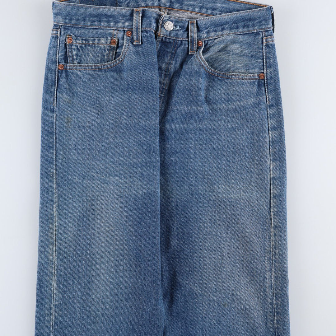 2000'S Levi's 501-0115 Straight Denim Pants, Made in USA, Men's Size W31 (approx.) cotton blue type Vintage Second Hand