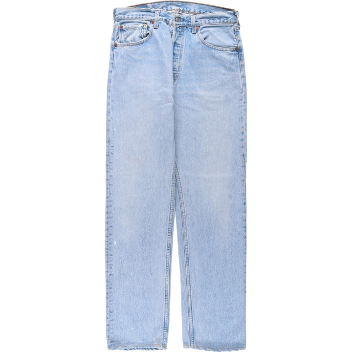 90'S Levi's 501-0193 Straight Denim Pants Made in USA Men's W32 Vintage cotton blue type Vintage Second Hand