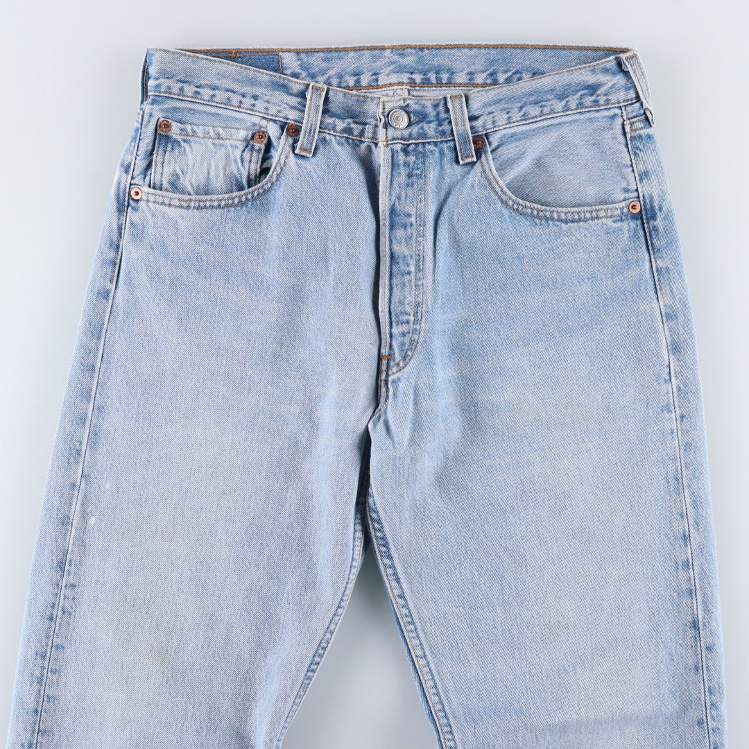90'S Levi's 501-0193 Straight Denim Pants Made in USA Men's W32 Vintage cotton blue type Vintage Second Hand