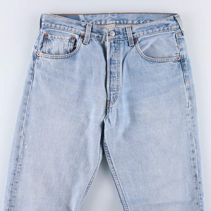 90'S Levi's 501-0193 Straight Denim Pants Made in USA Men's W32 Vintage cotton blue type Vintage Second Hand
