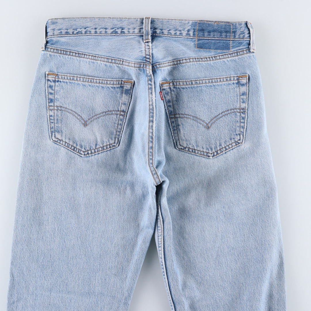 90'S Levi's 501-0193 Straight Denim Pants Made in USA Men's W32 Vintage cotton blue type Vintage Second Hand