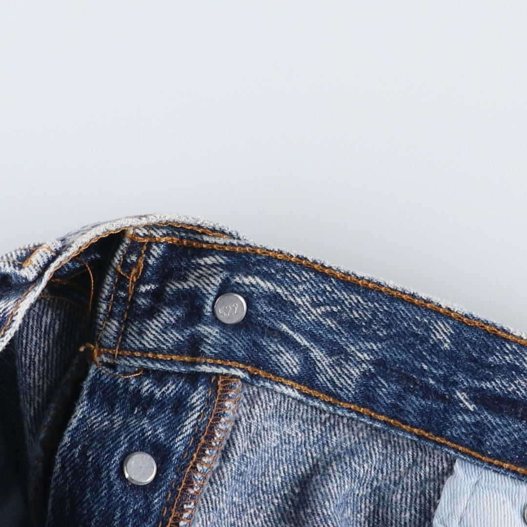 1990'S Levi's 501 Chemical Wash Straight Denim Pants, Made in USA, Men's Size W36 (approx.), Vintage cotton blue type Vintage Second Hand