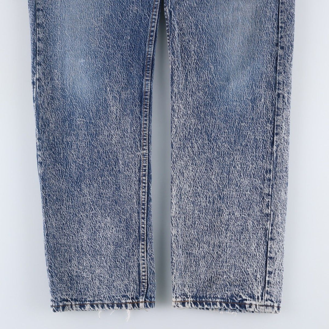 1990'S Levi's 501 Chemical Wash Straight Denim Pants, Made in USA, Men's Size W36 (approx.), Vintage cotton blue type Vintage Second Hand