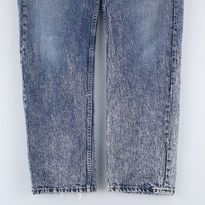1990'S Levi's 501 Chemical Wash Straight Denim Pants, Made in USA, Men's Size W36 (approx.), Vintage cotton blue type Vintage Second Hand