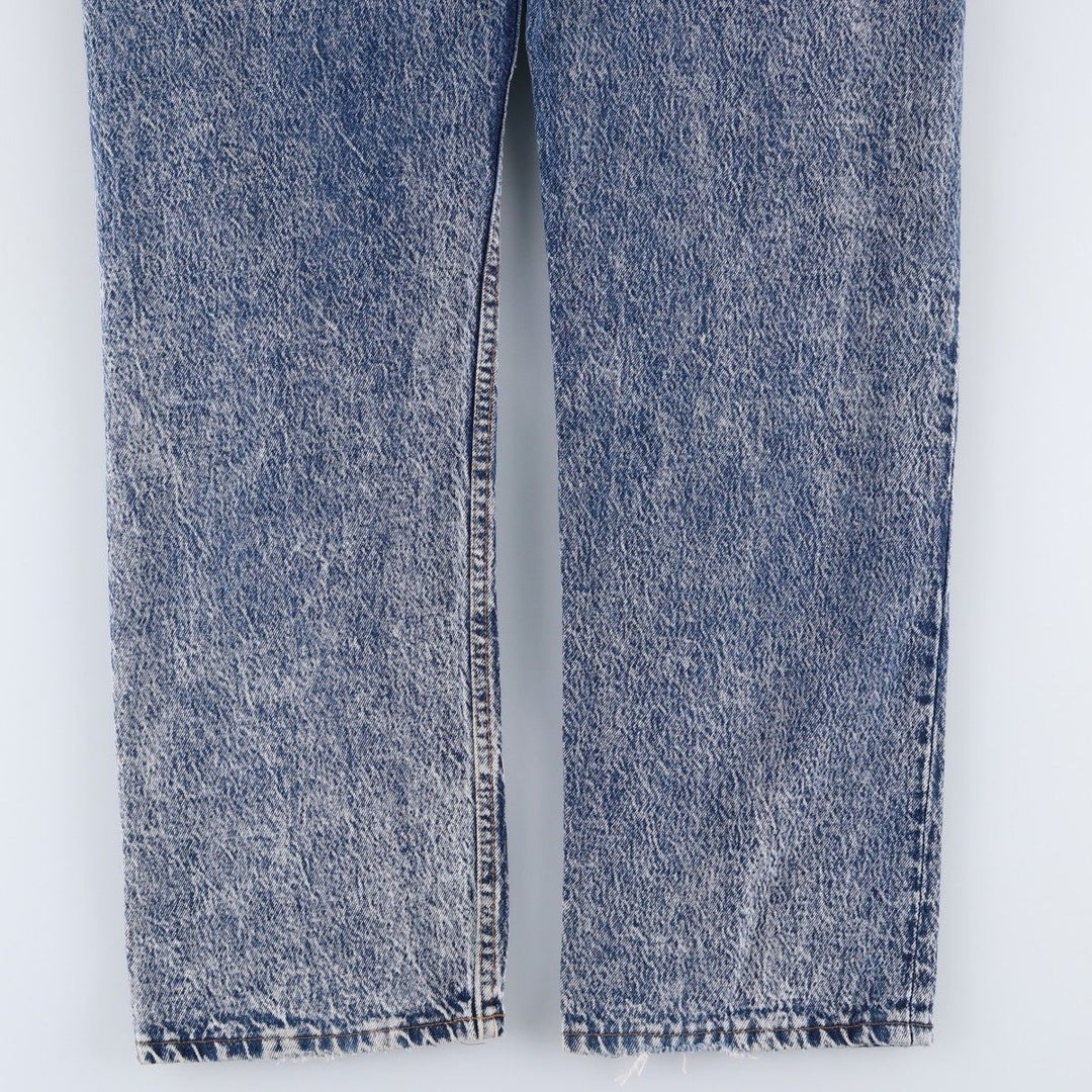 1990'S Levi's 501 Chemical Wash Straight Denim Pants, Made in USA, Men's Size W36 (approx.), Vintage cotton blue type Vintage Second Hand