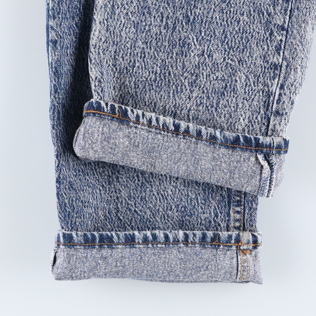 1990'S Levi's 501 Chemical Wash Straight Denim Pants, Made in USA, Men's Size W36 (approx.), Vintage cotton blue type Vintage Second Hand