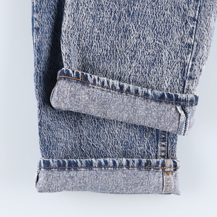 1990'S Levi's 501 Chemical Wash Straight Denim Pants, Made in USA, Men's Size W36 (approx.), Vintage cotton blue type Vintage Second Hand