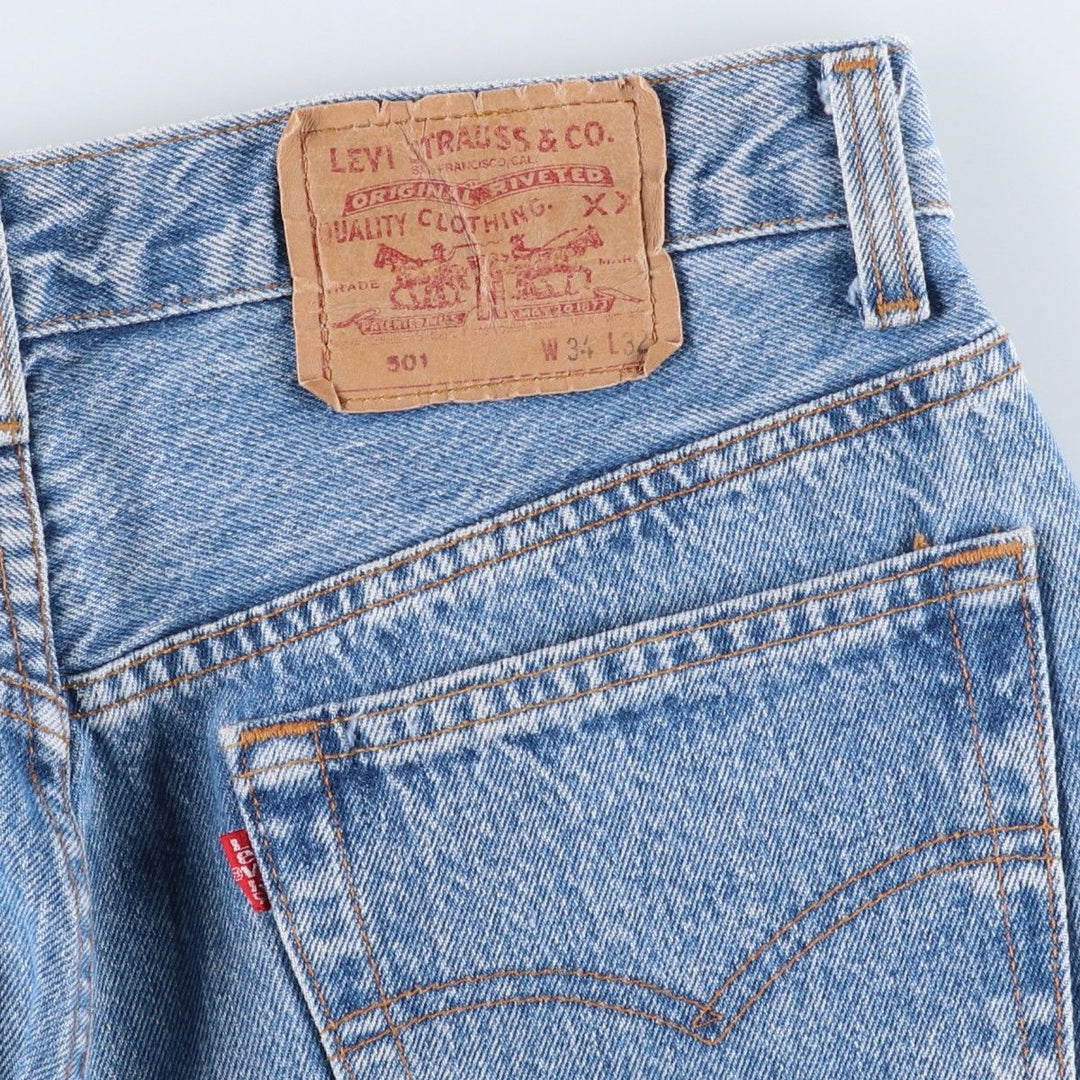 80s-90'S Levi's 501-0190 Straight Denim Pants, Made in USA, Men's W33 (approx.), Vintage cotton blue type Vintage Second Hand