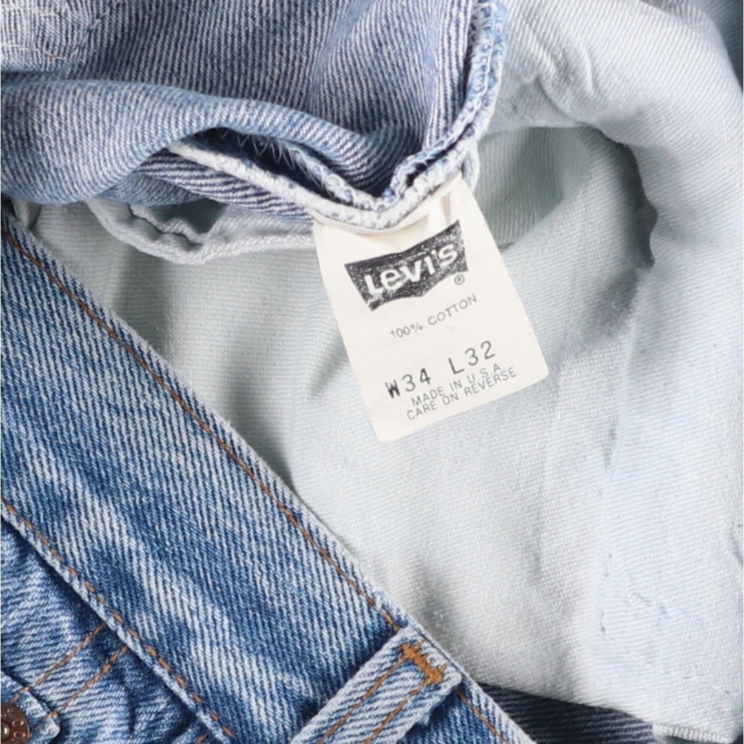 80s-90'S Levi's 501-0190 Straight Denim Pants, Made in USA, Men's W33 (approx.), Vintage cotton blue type Vintage Second Hand