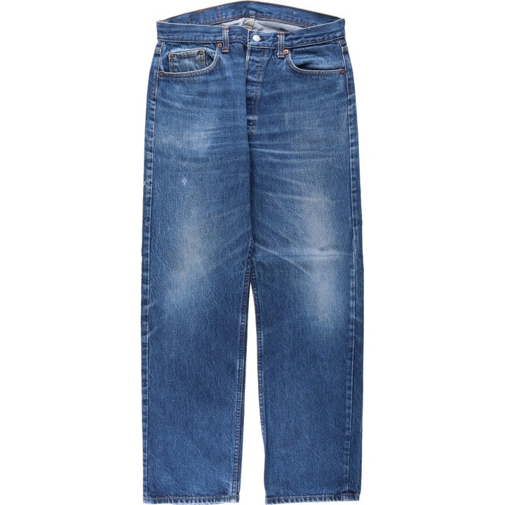 80s-90'S Levi's 501-0000 Straight Denim Pants, Made in USA, Men's Size W34 (approx.), Vintage cotton blue type Vintage Second Hand