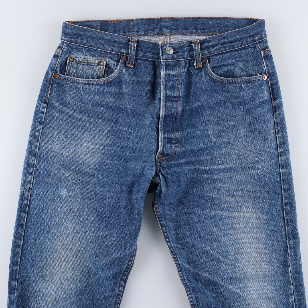 80s-90'S Levi's 501-0000 Straight Denim Pants, Made in USA, Men's Size W34 (approx.), Vintage cotton blue type Vintage Second Hand
