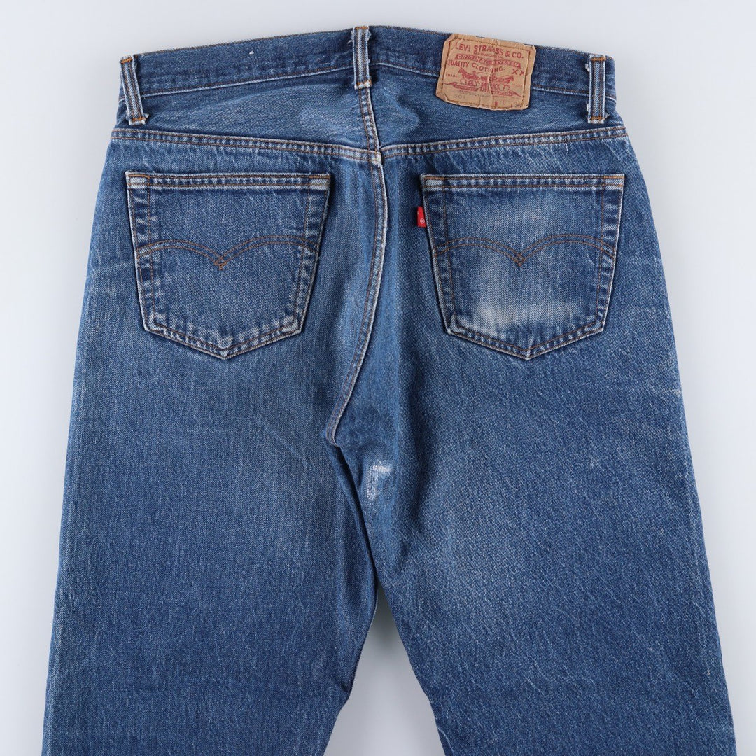 80s-90'S Levi's 501-0000 Straight Denim Pants, Made in USA, Men's Size W34 (approx.), Vintage cotton blue type Vintage Second Hand