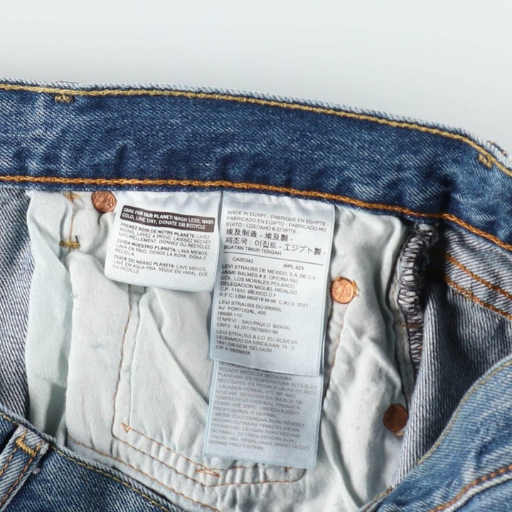 Levi's 501 straight denim pants for men, size W36 cotton blue type Vintage Second Hand