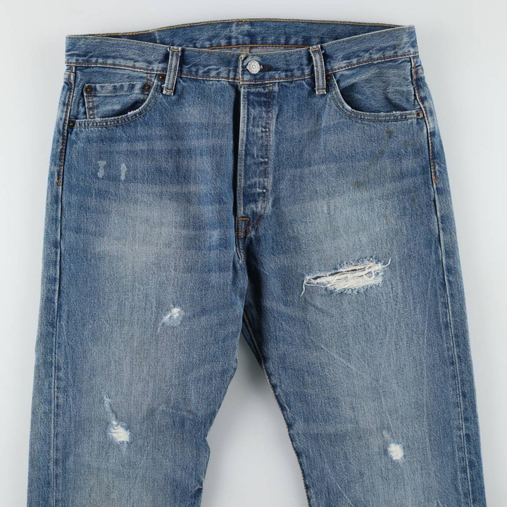 Levi's 501 straight denim pants for men, size W36 cotton blue type Vintage Second Hand