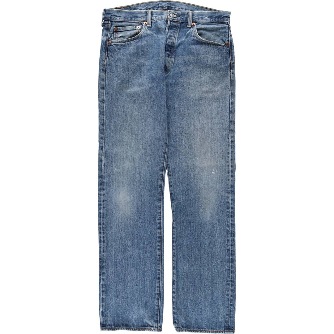 Levi's 501 straight denim pants for men, size W34 unclear blue type Vintage Second Hand