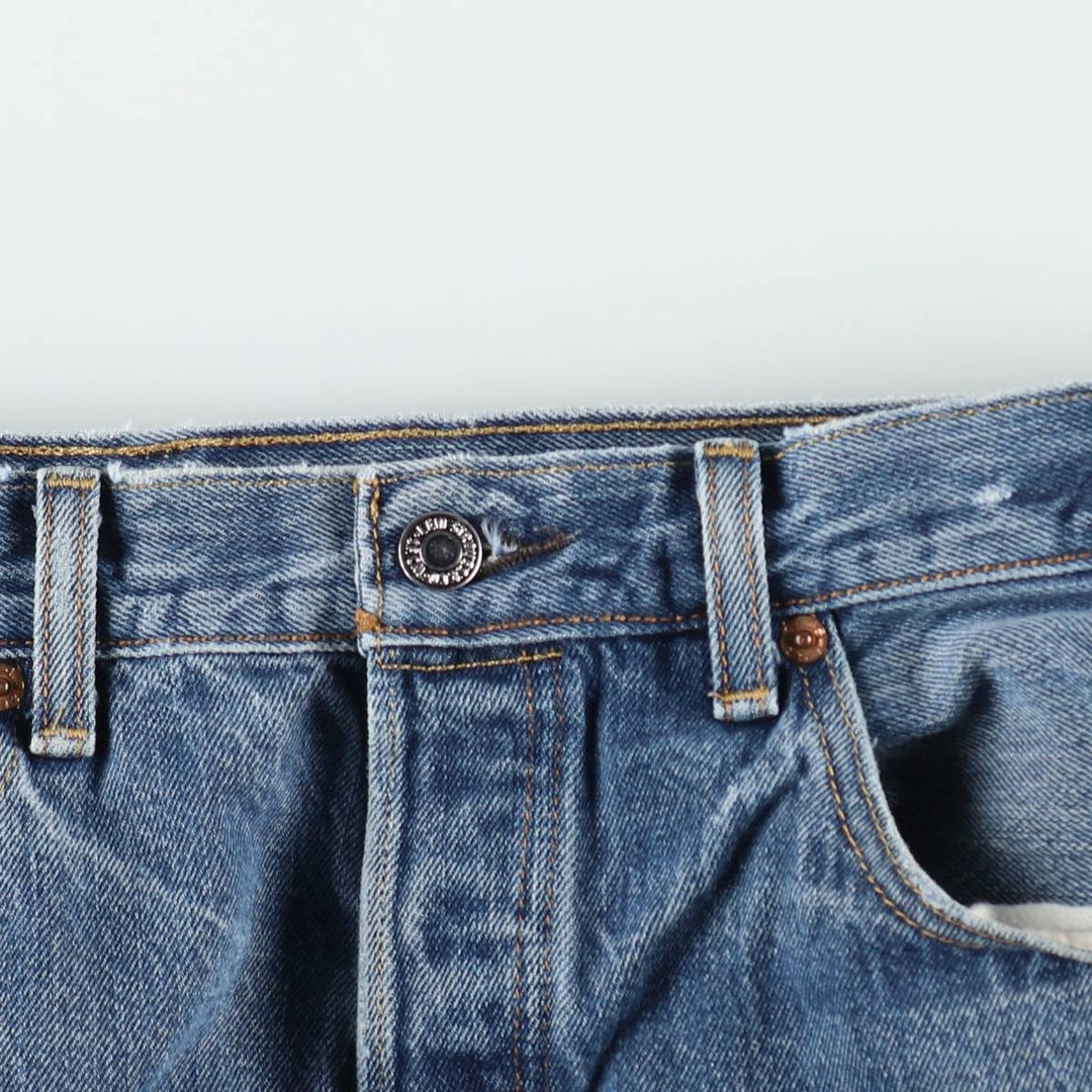 Levi's 501 straight denim pants for men, size W34 unclear blue type Vintage Second Hand