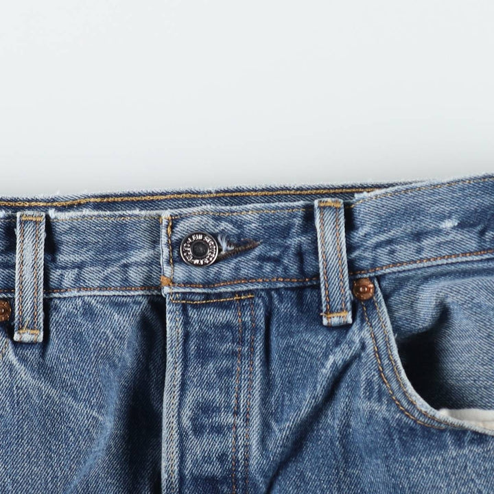 Levi's 501 straight denim pants for men, size W34 unclear blue type Vintage Second Hand