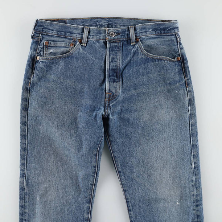 Levi's 501 straight denim pants for men, size W34 unclear blue type Vintage Second Hand