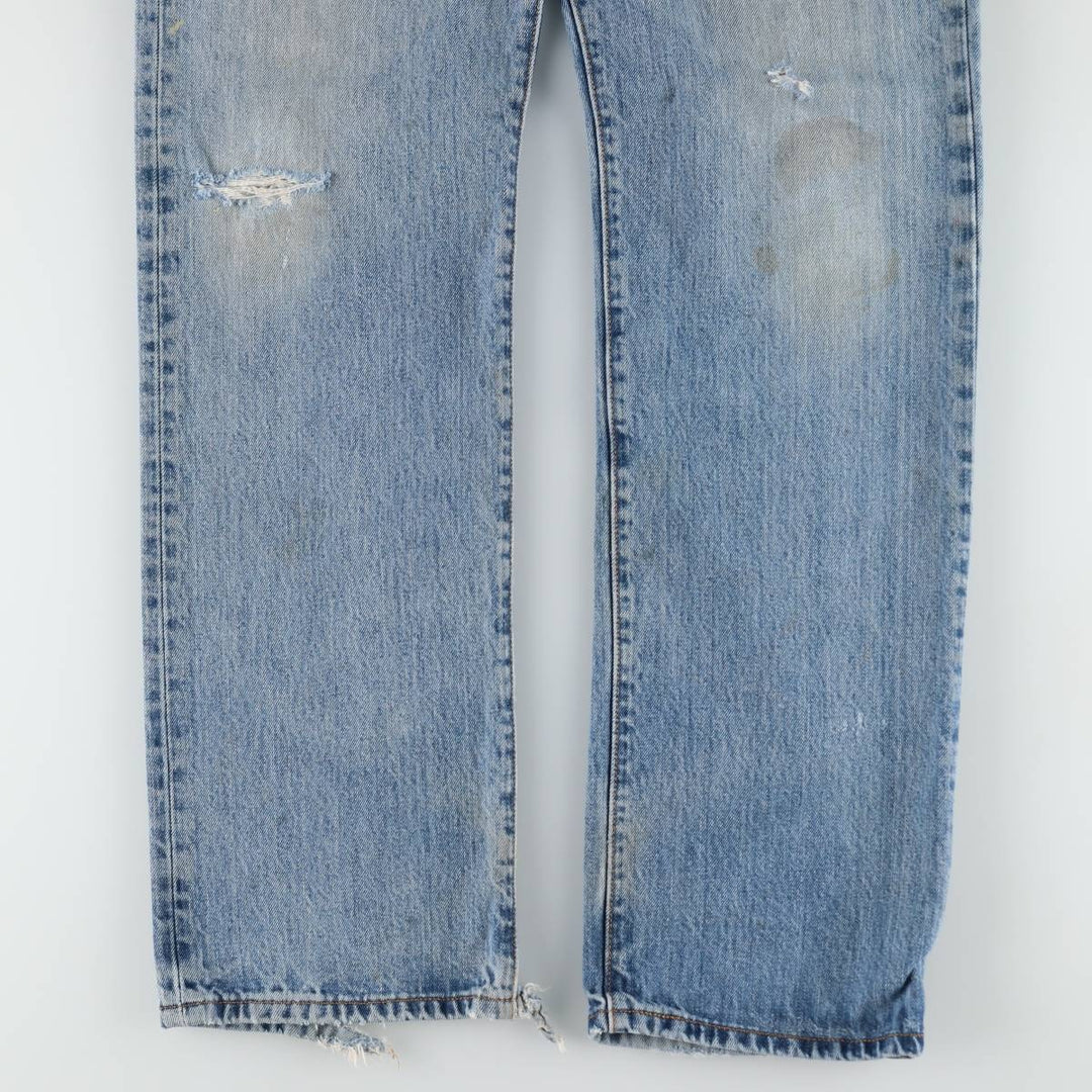 Levi's 501 straight denim pants for men, size W32 cotton blue type Vintage Second Hand