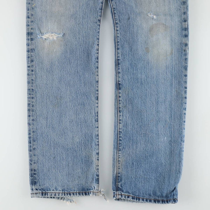 Levi's 501 straight denim pants for men, size W32 cotton blue type Vintage Second Hand