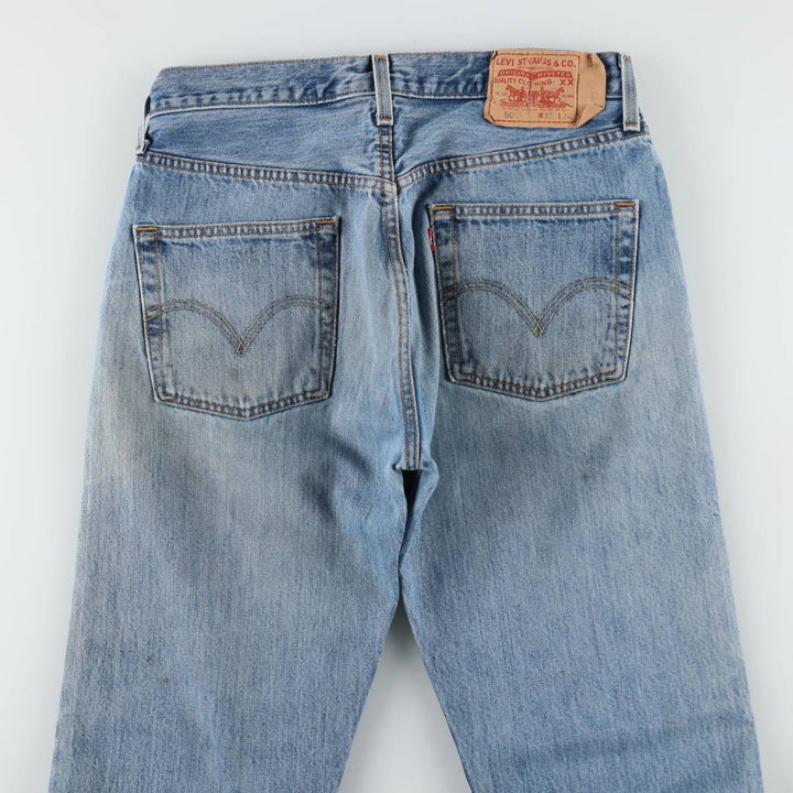 Levi's 501 straight denim pants for men, size W32 cotton blue type Vintage Second Hand