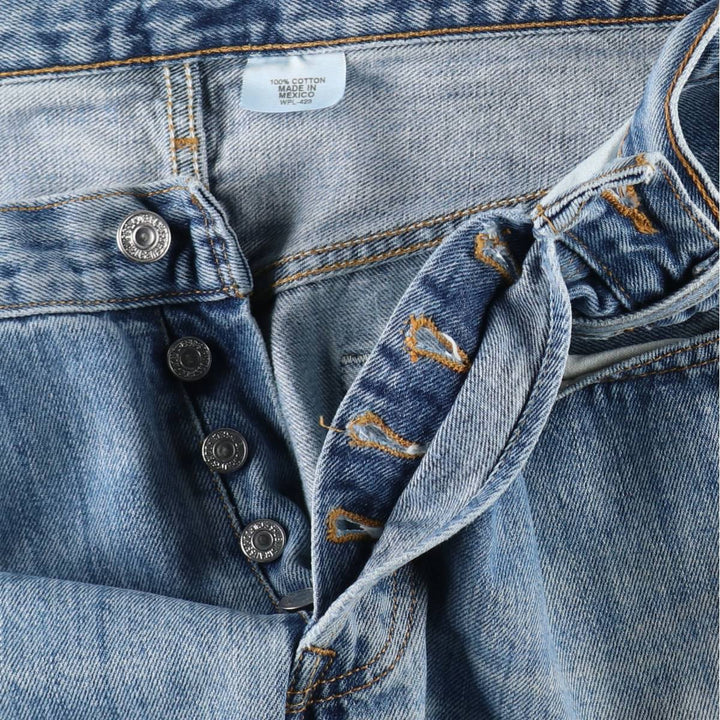 Levi's 501 straight denim pants for men, size W32 cotton blue type Vintage Second Hand