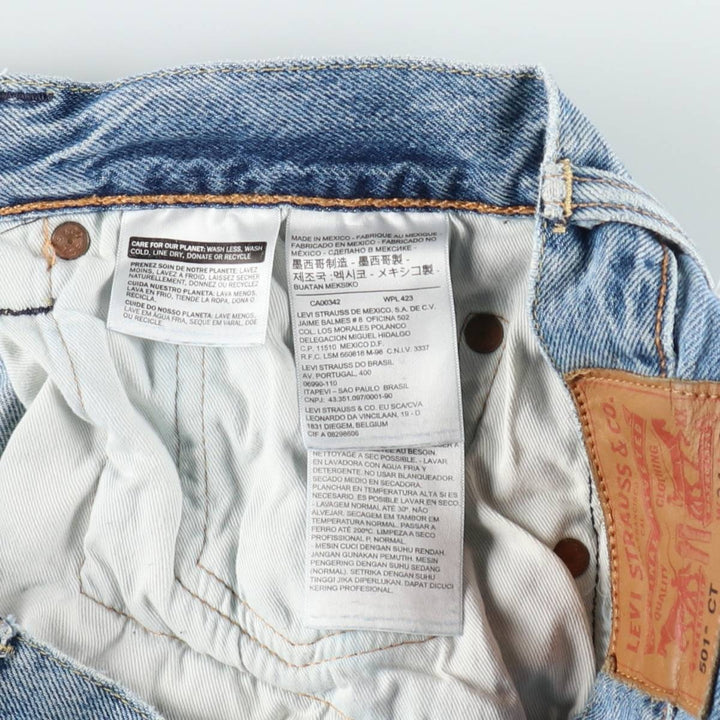 Levi's 501 CT Straight Denim Pants, Men's Size W35 (approx.) cotton blue type Vintage Second Hand
