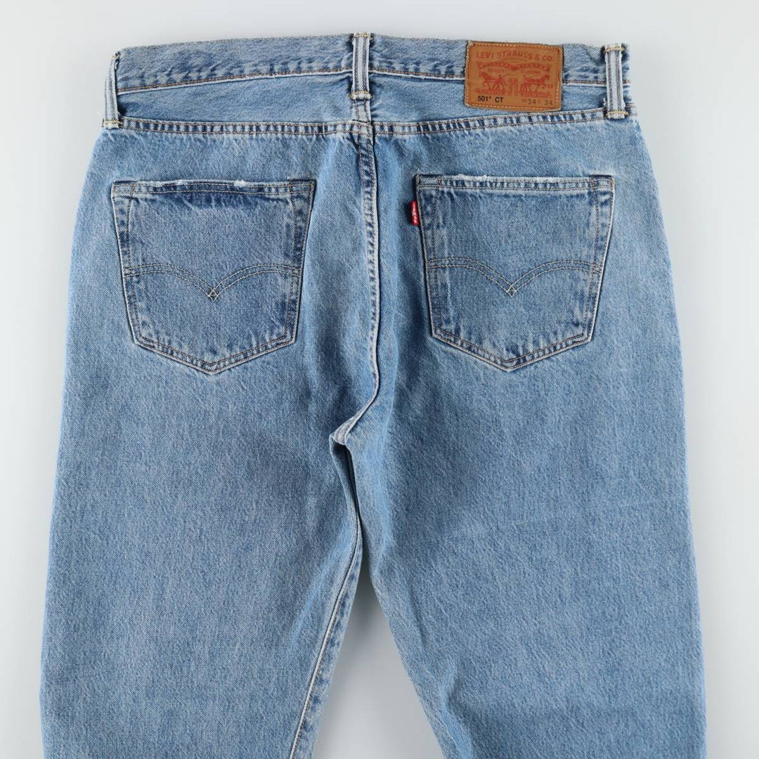 Levi's 501 CT Straight Denim Pants, Men's Size W35 (approx.) cotton blue type Vintage Second Hand