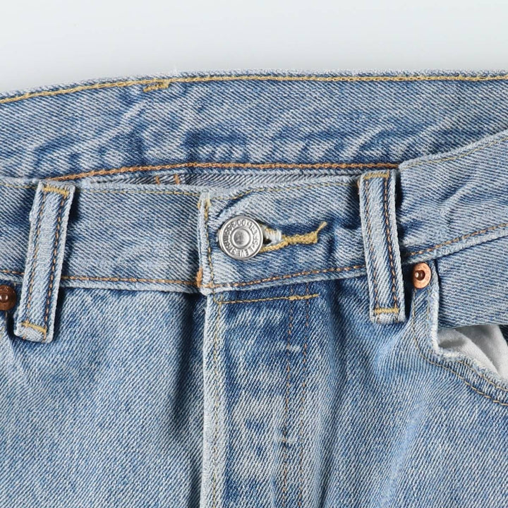 Levi's 501 straight denim pants for men, size W34 cotton blue type Vintage Second Hand